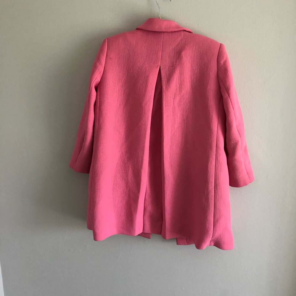 Zara Basic Pink Lightweight Coat - image 7